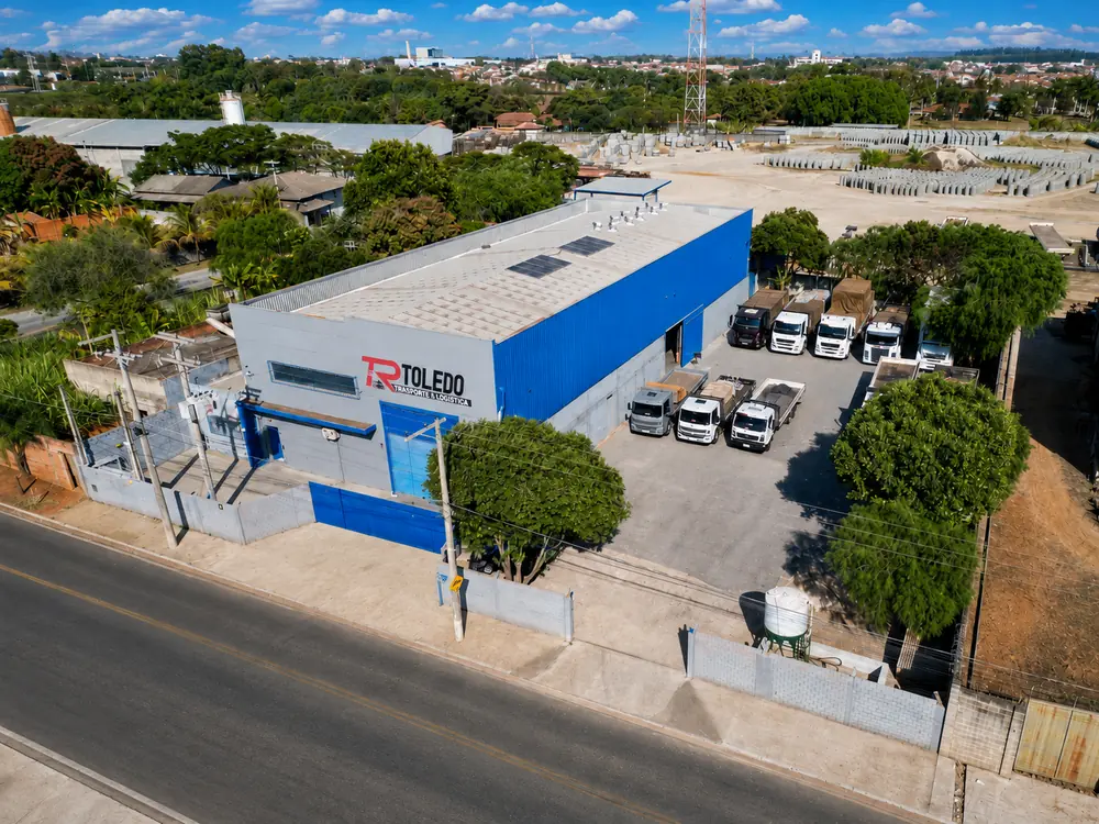 Sede da TR Toledo em Mogi Guaçu vista aérea